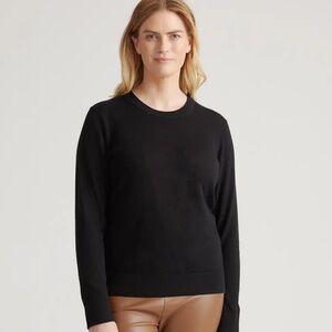 Quince Lightweight Cotton Cashmere Crew Neck size XS (runs large) worn x2